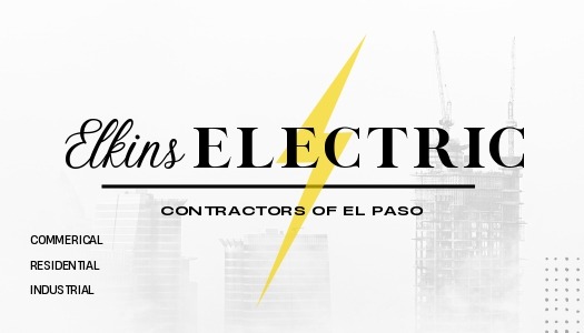 Elkins Electric logo, showcasing electrical services for commercial
